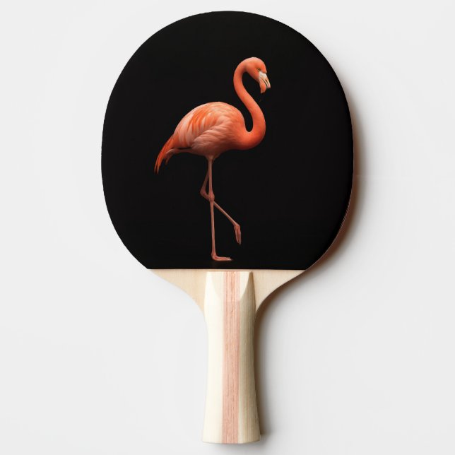 Black 4 Luxe ping pong paddle, Rosa Flamingo Pingisracket (Baksidan)