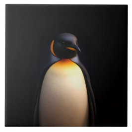 Black 4 Luxe Tile med Emperor Penguin Kakelplatta
