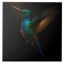 Black 4 Luxe Tile med flytande Hummingbird