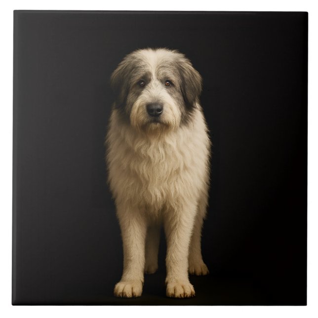 Black 4 Luxe Tile with Mioritic Shepherd Kakelplatta (Framsidan)