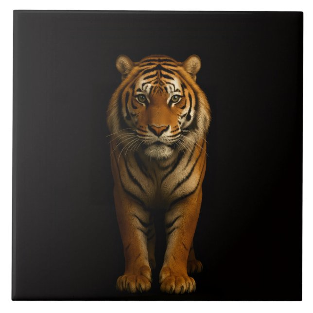 Black 4 Luxe Tile with Noble Tiger Kakelplatta (Framsidan)