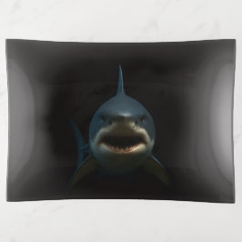 Black 4 Luxe trinket tray, Great White Shark