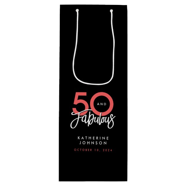 Black 50 och Fabulous Elegant 50:e födelsedagen (Framsidan)