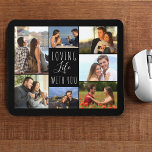 Black 7 Photo Collage | Liv med dig<br><div class="desc">Svart musknapp med personligens fotokollage. Fotomallen är inställd på redo så att du kan lägga till 7 av bilderna som du föredrar, och arbeta medsols från den översta lämnat. Ordalydelsen lyder "älska life with you" i handskrivet skript i elegant och typsnitt för smala. Bläddra i butiken för att hitta alternativ...</div>
