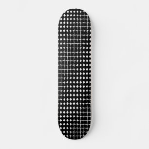 Black abstrakt mönster mini skateboard bräda 18,5 cm