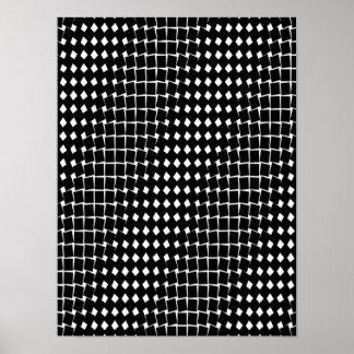Black abstrakt mönster poster