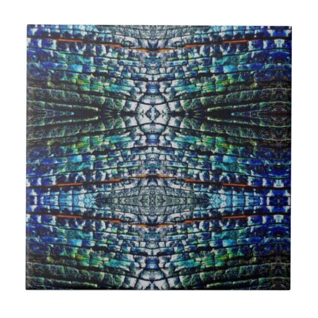 Black Abstrakt Tile Kakelplatta (Framsidan)