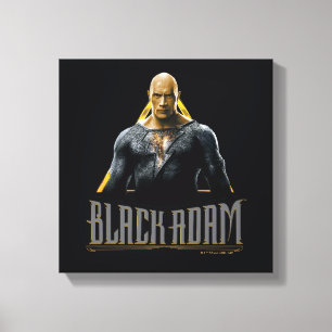 Black Adam Character och Namn Graphic Canvastryck