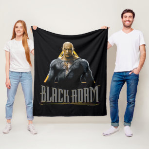 Black Adam Character och Namn Graphic Fleecefilt