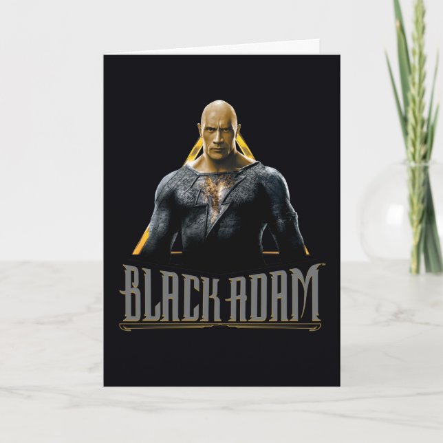 Black Adam Character och Namn Graphic Kort (Framsida)