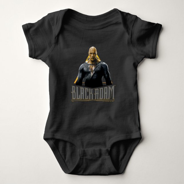 Black Adam Character och Namn Graphic T Shirt (Framsida)