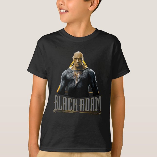 Black Adam Character och Namn Graphic T Shirt (Framsida)