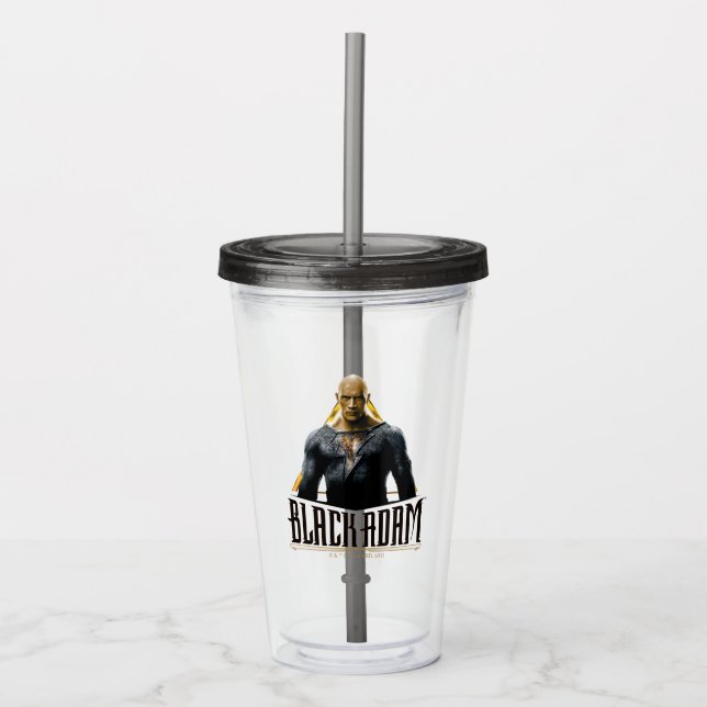 Black Adam Character och Namn Graphic Take Away Mugg (Framsida)