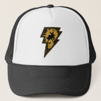 Black Adam Distress Lightning Bolt Graphic