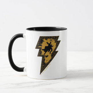Black Adam Distress Lightning Bolt Graphic Mugg
