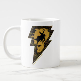 Black Adam Distressed Lightning Bolt Graphic Jumbo Mugg