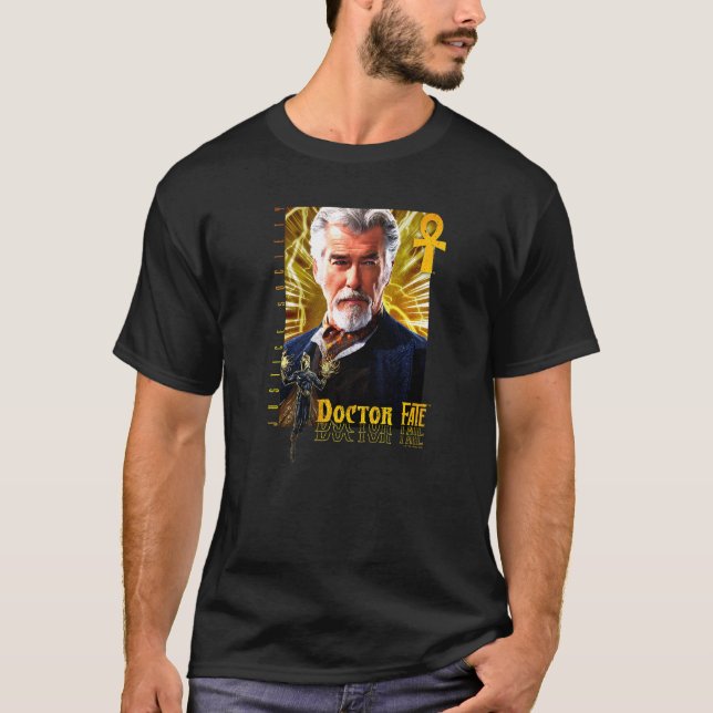 Black Adam Doktor Fate Porträtt Justice Society So T Shirt (Framsida)