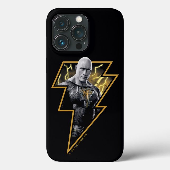Black Adam Grått och Guld Lightning Graphic (Baksida)