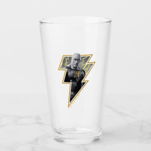 Black Adam Grått och Guld Lightning Graphic Glaskopp
