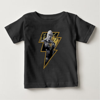 Black Adam Grått och Guld Lightning Graphic T Shirt