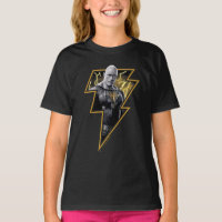 Black Adam Grått och Guld Lightning Graphic