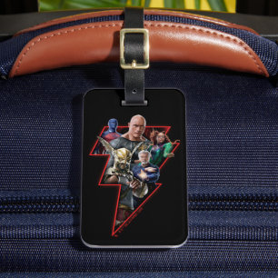 Black Adam Group Lightning Graphic Bagagebricka