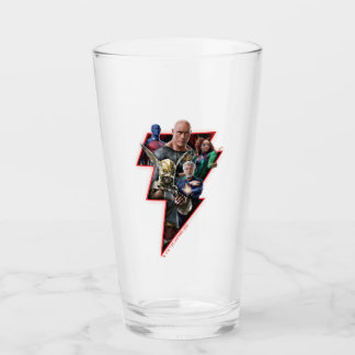 Black Adam Group Lightning Graphic Glaskopp