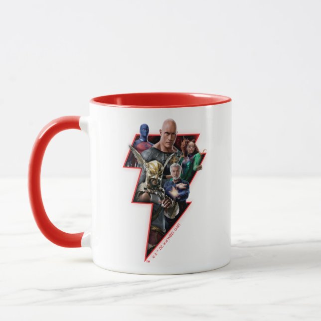 Black Adam Group Lightning Graphic Mugg (Vänster)