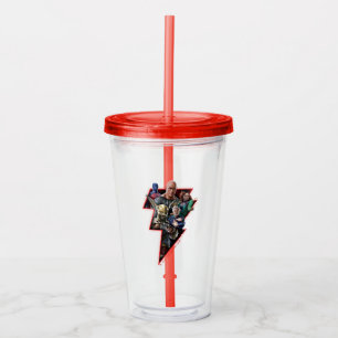 Black Adam Group Lightning Graphic Take Away Mugg