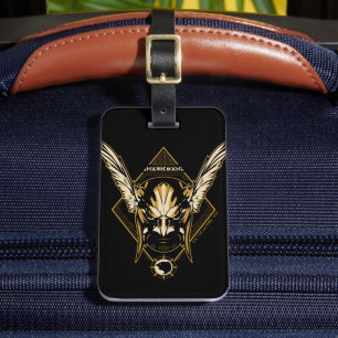 Black Adam Hawkman Helmet Graphic Bagagebricka