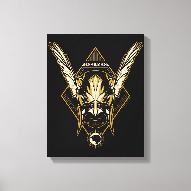 Black Adam | Hawkman Helmet Graphic Canvastryck (Framsida)