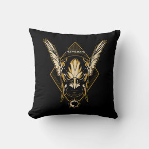 Black Adam Hawkman Helmet Graphic Kudde