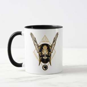 Black Adam Hawkman Helmet Graphic Mugg