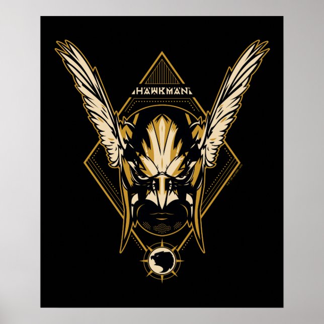 Black Adam | Hawkman Helmet Graphic Poster (Framsidan)