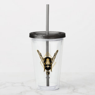 Black Adam Hawkman Helmet Graphic Take Away Mugg