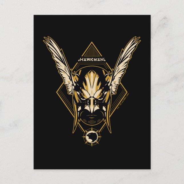 Black Adam | Hawkman Helmet Graphic Vykort (Framsida)