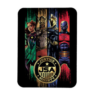 Black Adam Justice Society Heroes in Rand Magnet