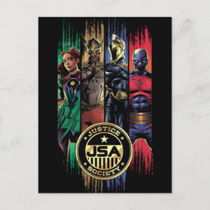 Black Adam Justice Society Heroes in Rand Vykort