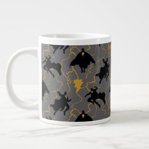 Black Adam Lighämen Silhouette Mönster Jumbo Mugg