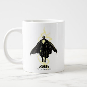 Black Adam Lightning Silhouette Graphic Jumbo Mugg