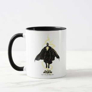 Black Adam Lightning Silhouette Graphic Mugg