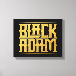 Black Adam Stacks Namn Graphic Canvastryck