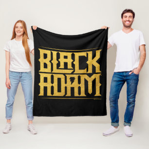 Black Adam Stacks Namn Graphic Fleecefilt