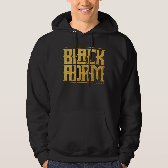 Black Adam Stacks Namn Graphic Hoodie (Framsida)