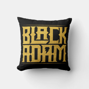 Black Adam Stacks Namn Graphic Kudde