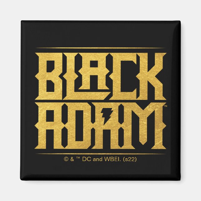 Black Adam Stacks Namn Graphic Magnet (Framsidan)