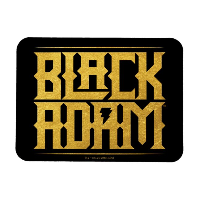 Black Adam Stacks Namn Graphic Magnet (Horisontell)