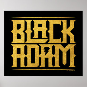 Black Adam Stacks Namn Graphic Poster