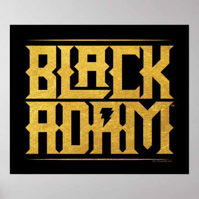Black Adam Stacks Namn Graphic Poster (Framsidan)