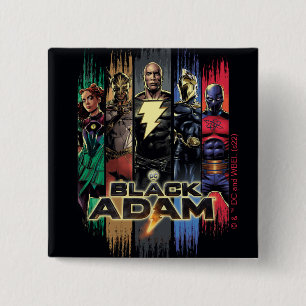 Black Adam-tecken i Rand-grafik Knapp